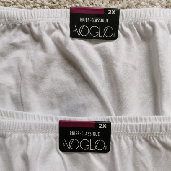 Voglio White Cotton Classic Brief  Size 2x - Picture 2 of 7